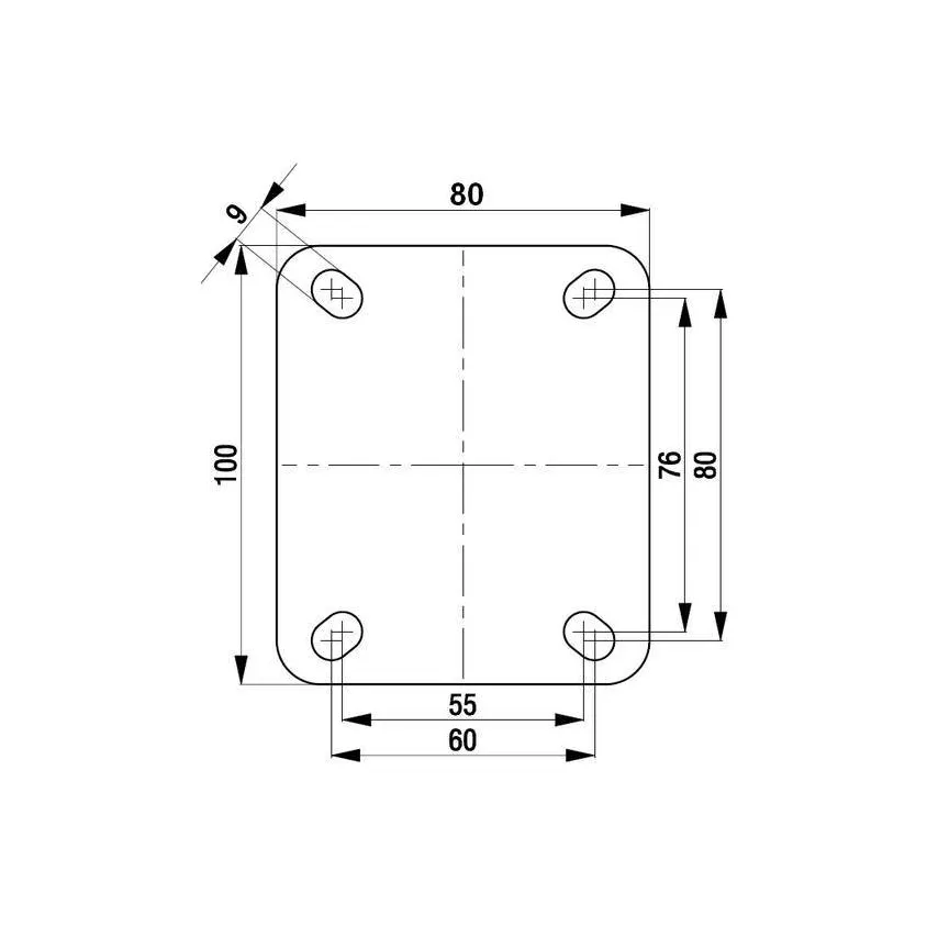 Apparaten zwenkwiel 125 mm - A3-125 bij wieltje.nl