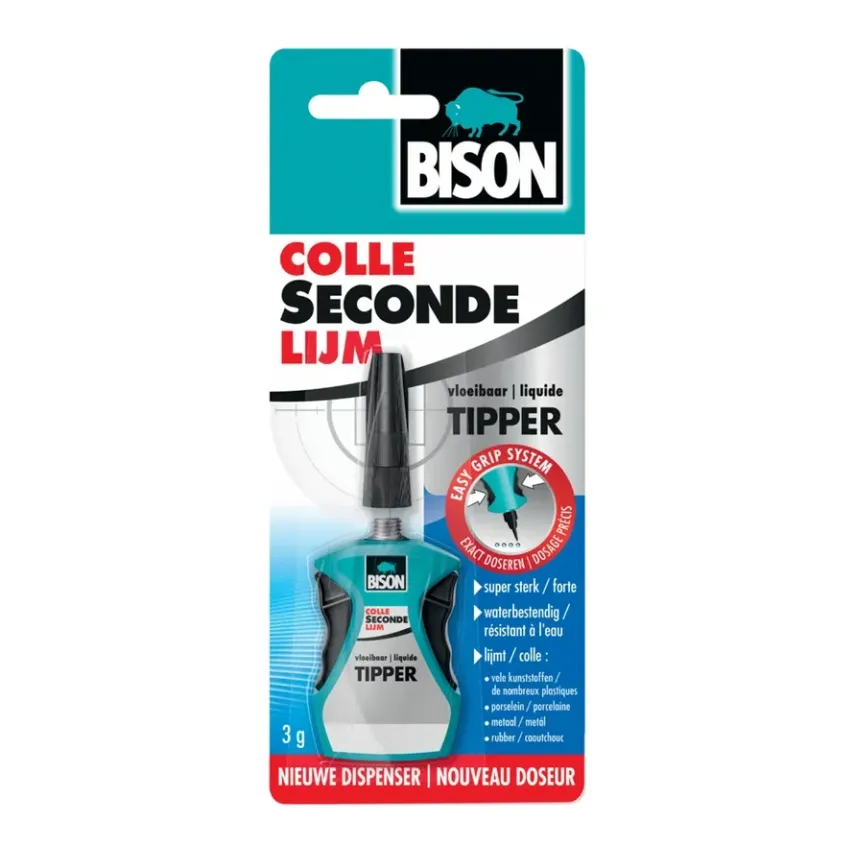 Bison - Secondelijm Tipper Vloeibaar - 3g