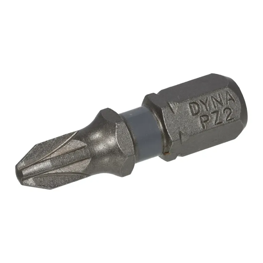 Dynaplus - Schroefbit 25MM - PZ-2 Grijs (10 stuks)