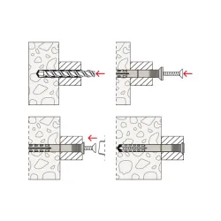 Fischer - Nagelplug N - 6x60/30 S (50 stuks)