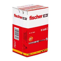 Fischer - Nagelplug N - 6x60/30 S (50 stuks)