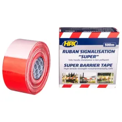 HPX - Super Afzetlint - Wit/Rood - 80mm x 500m