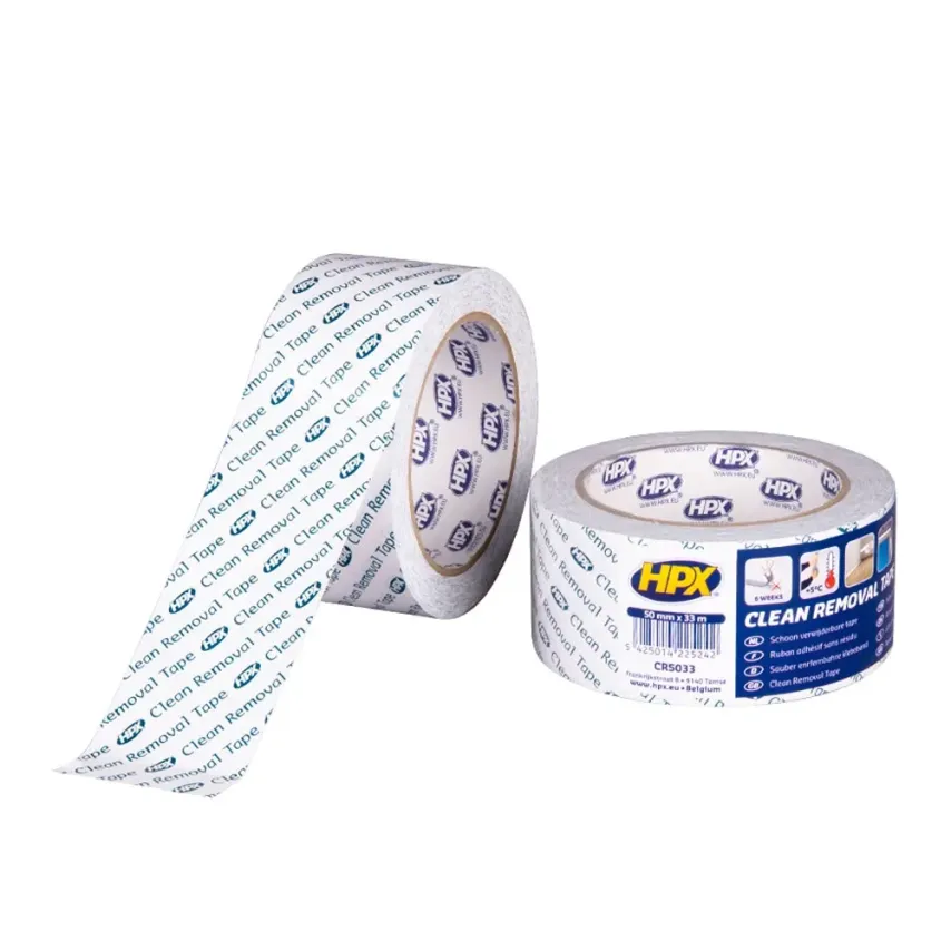 Schoonverwijderbare PVC tape - 50mm x 33m