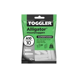 Toggler - A - Alligator pluggen - 10mm (10 stuks)