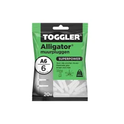 Toggler - A - Alligator pluggen - 6mm (20 stuks)