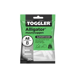 Toggler - A - Alligator pluggen - 8mm (20 stuks)